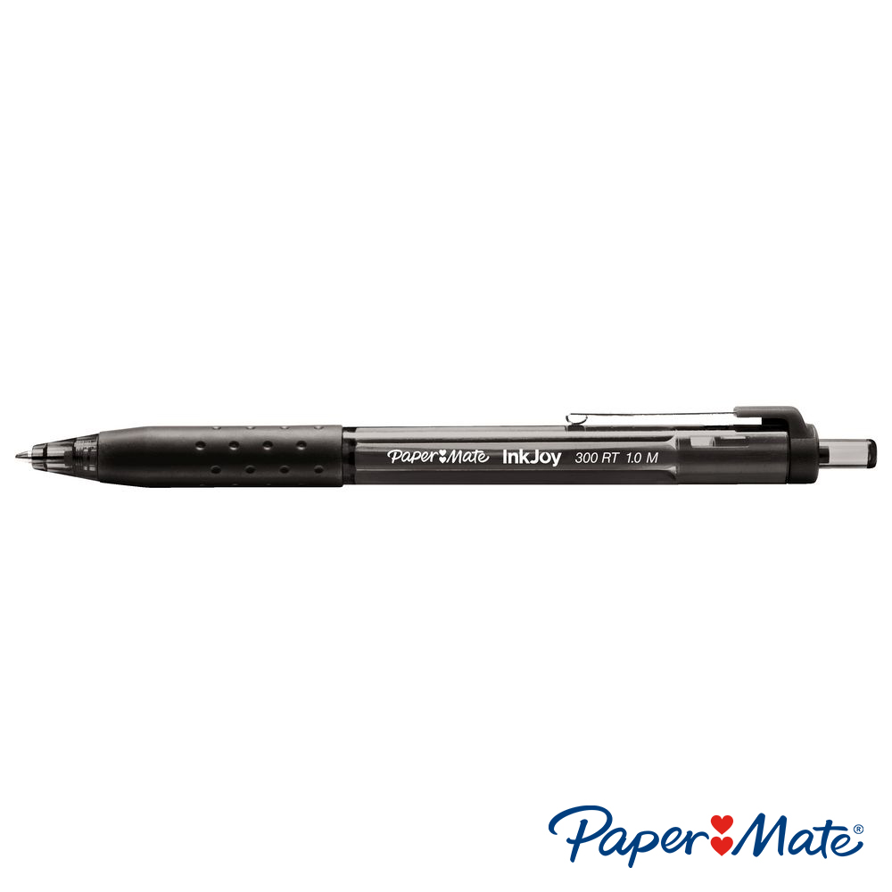 Bút bi đầu bấm mực trơn, viết êm tay Paper Mate InkJoy 300RT - Ngòi 1.0mm (Cây lẻ)