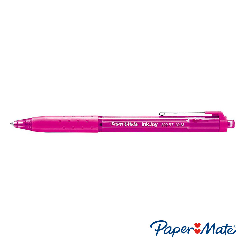 Bút bi đầu bấm mực trơn, viết êm tay Paper Mate InkJoy 300RT - Ngòi 1.0mm (Cây lẻ)