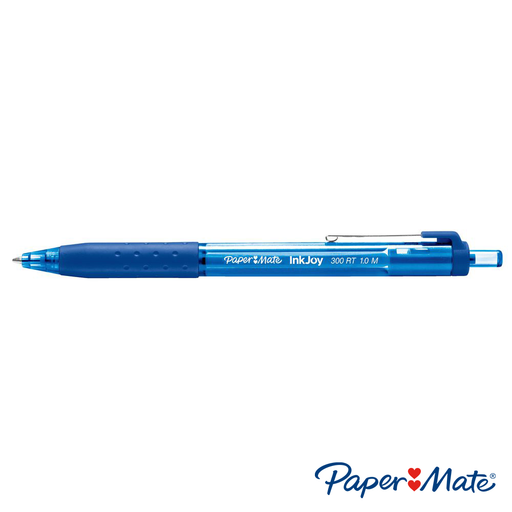 Bút bi đầu bấm mực trơn, viết êm tay Paper Mate InkJoy 300RT - Ngòi 1.0mm (Cây lẻ)