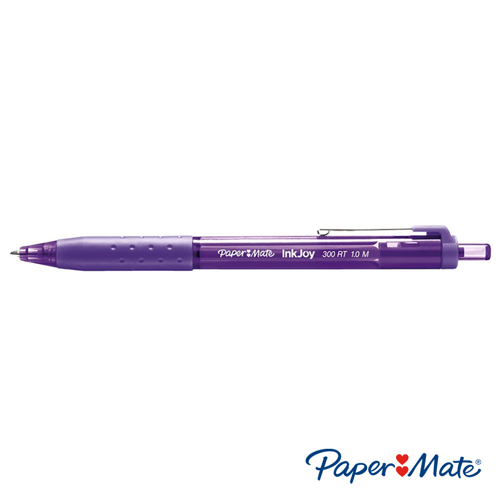 Bút bi đầu bấm mực trơn, viết êm tay Paper Mate InkJoy 300RT - Ngòi 1.0mm (Cây lẻ)