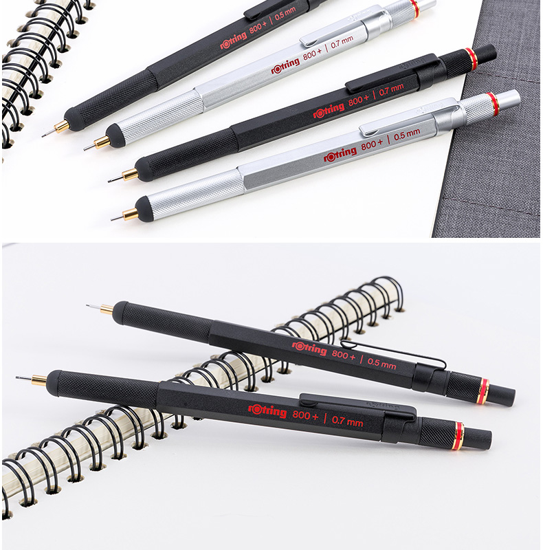 Bút chì bấm cơ học cao cấp, có đầu cảm ứng Rotring 800+ Mechanical Pencil