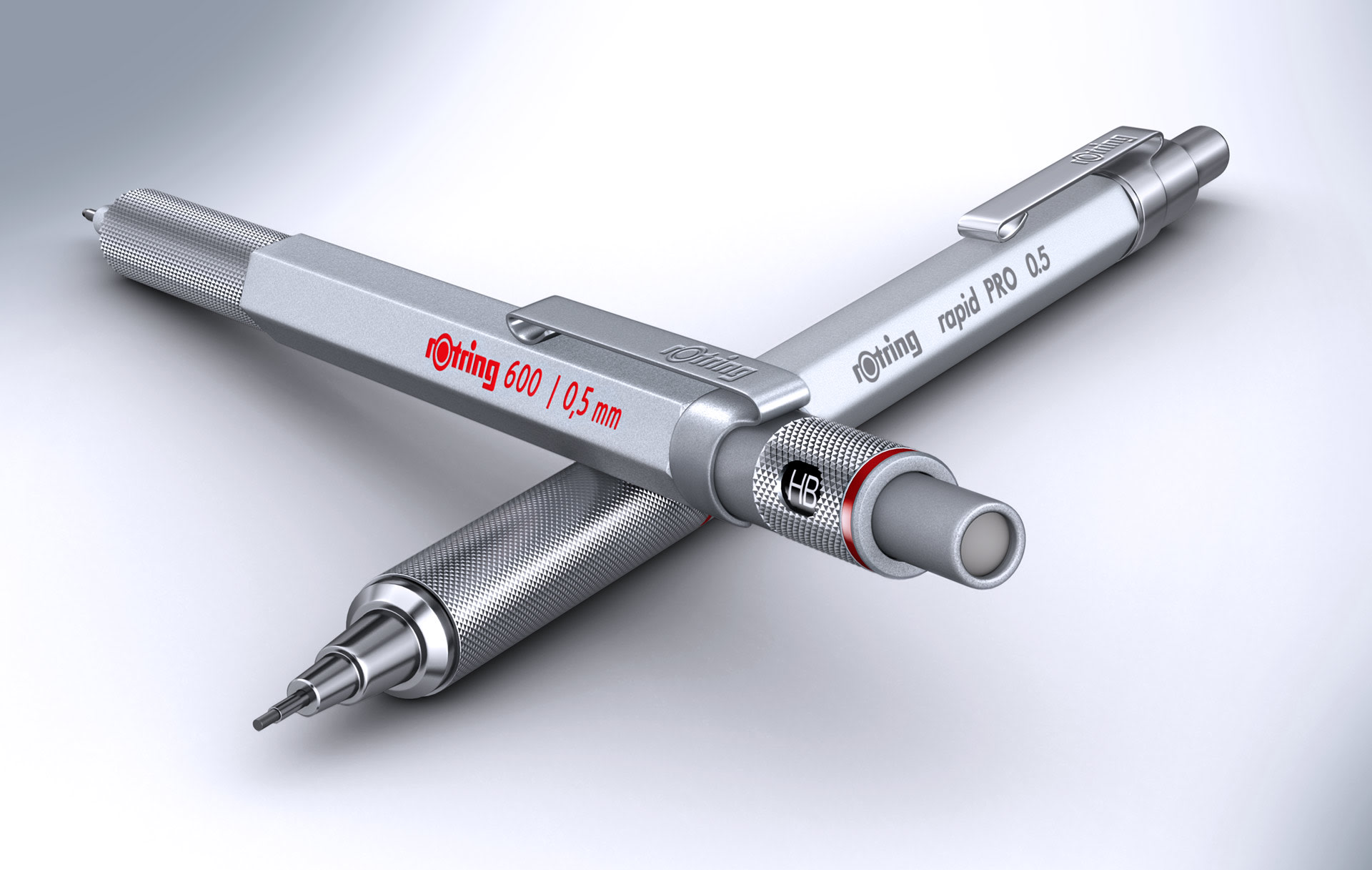 Bút chì bấm cơ học cao cấp, để vẽ phác thảo Rotring 600 Mechanical Pencil