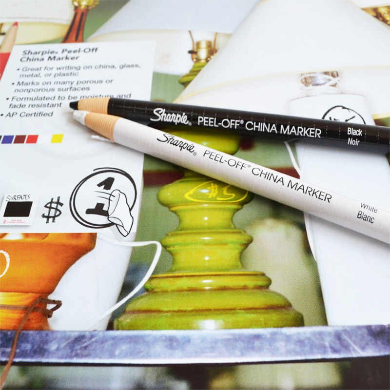 Bút chì dầu dạng xé vẽ đa chất liệu Sharpie Peel-Off China Marker 2.0mm (Cây lẻ)