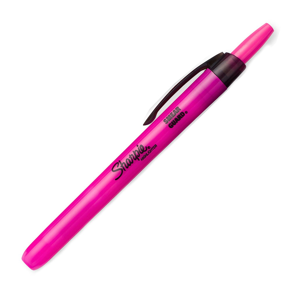 Bút dạ quang đầu bấm ngòi nhỏ Shapie Retractable Highlighter 2.7mm (Cây lẻ)