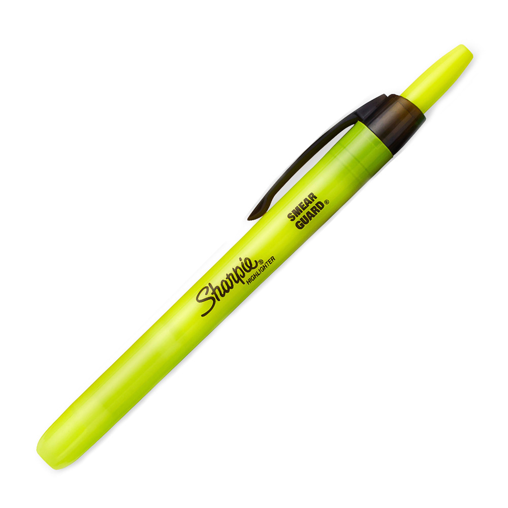 Bút dạ quang đầu bấm ngòi nhỏ Shapie Retractable Highlighter 2.7mm (Cây lẻ)