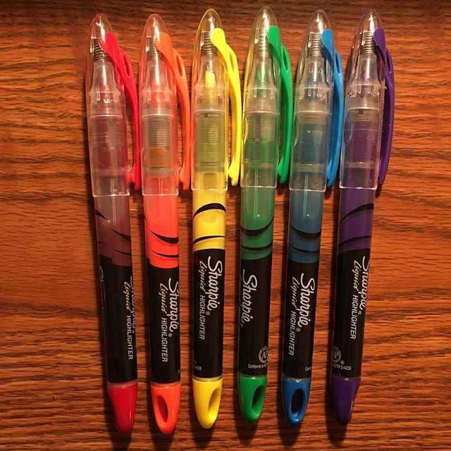 Vỉ 10 bút dạ quang gốc nước Sharpie Liquid Highlighter