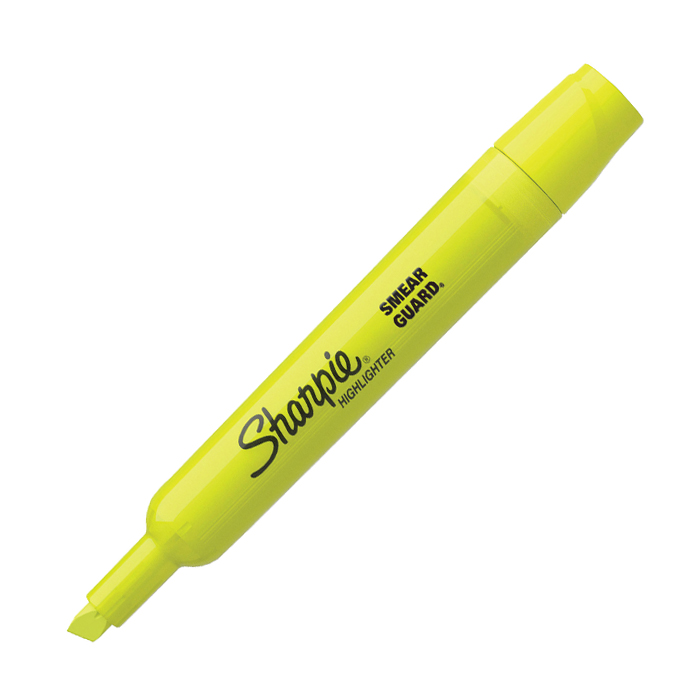 Bút dạ quang nắp đậy ngòi lớn Sharpie Tank Highlighter 4.5mm (Cây lẻ)