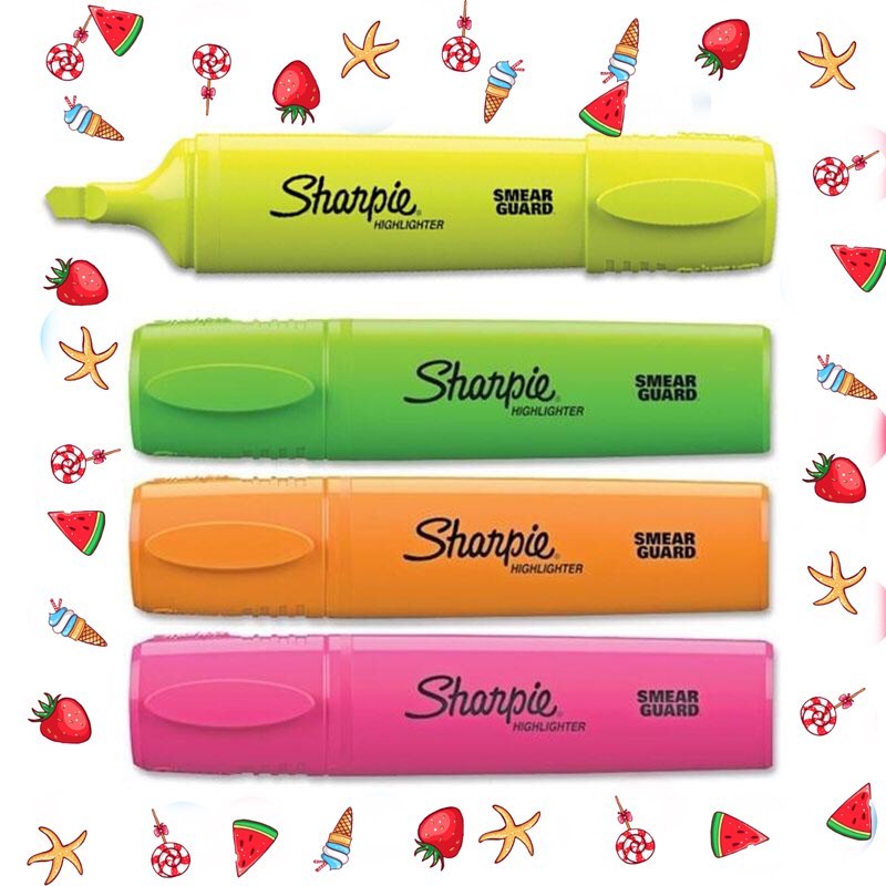 Bút dạ quang ngòi dẹp đầu lớn Sharpie Blade Highlighter 4.5mm (Cây lẻ)