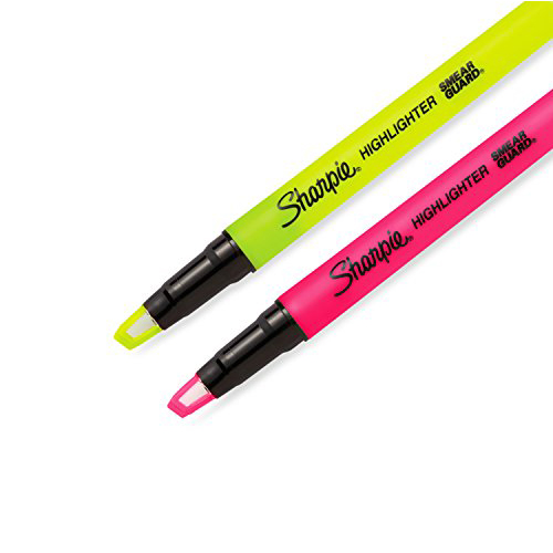 Bút dạ quang ngòi trong suốt đầu nhỏ Sharpie Clear View Stick Highlighter 2.7mm