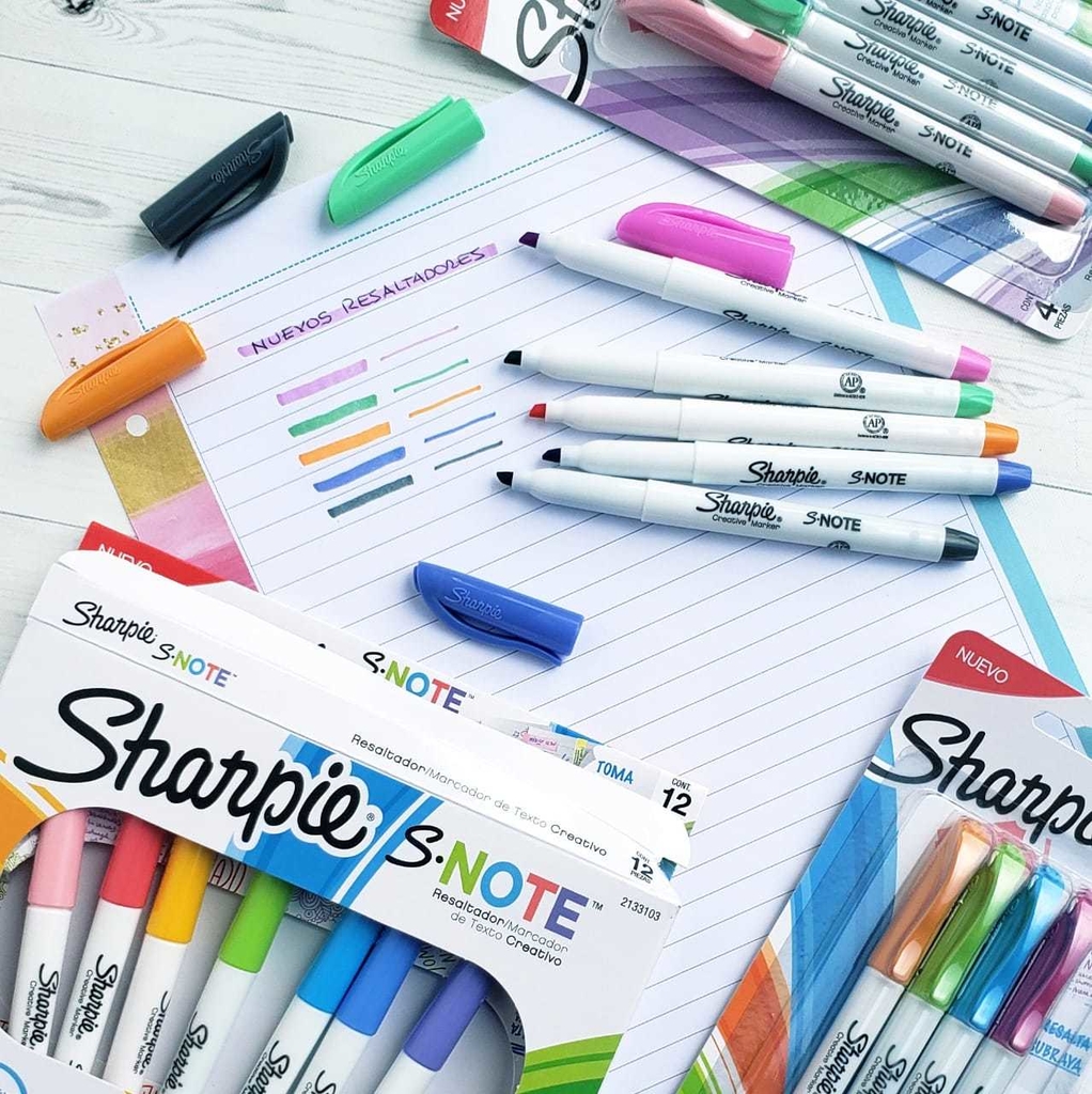 Bút đánh dấu thông minh ngòi vát Sharpie S-Note Creative Markers 2.5mm
