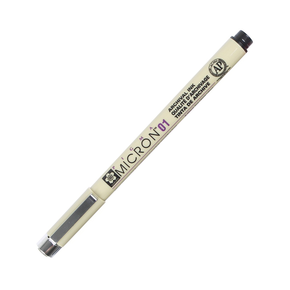 Bút đi nét line mực khô nhanh, không lem Sakura Pigma Micron 01 – Ngòi 0.25mm