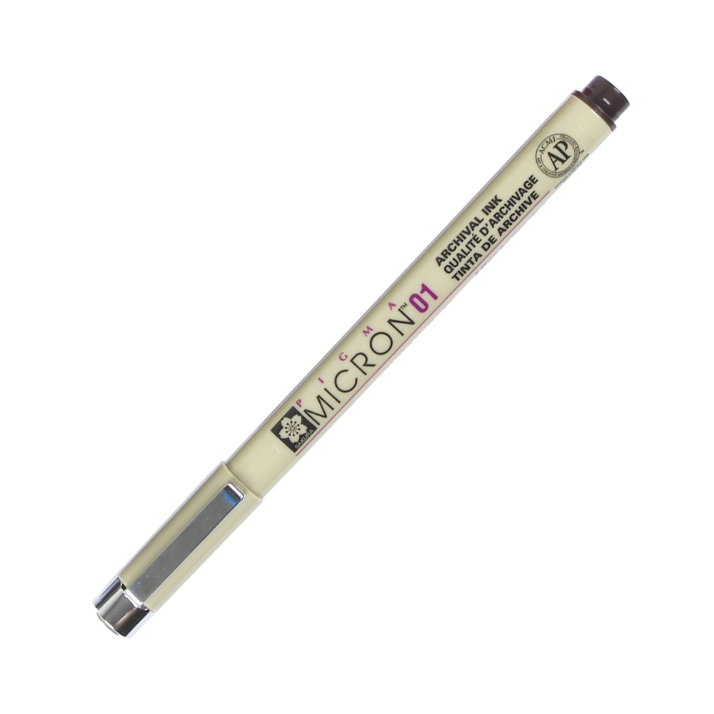 Bút đi nét line mực khô nhanh, không lem Sakura Pigma Micron 01 – Ngòi 0.25mm