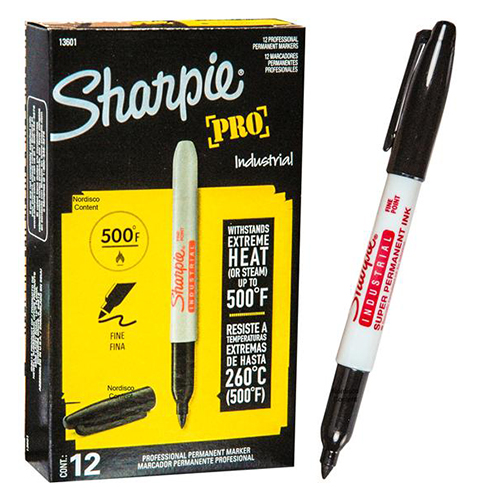 Bút lông dầu chịu nhiệt vẽ đa chất liệu Sharpie Industrial Fine Point 0.9mm (Cây lẻ)