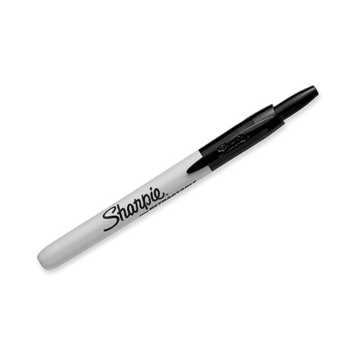 Bút lông dầu ngòi bấm vẽ đa chất liệu Sharpie Retractable Fine Point 0.9mm (Cây lẻ)