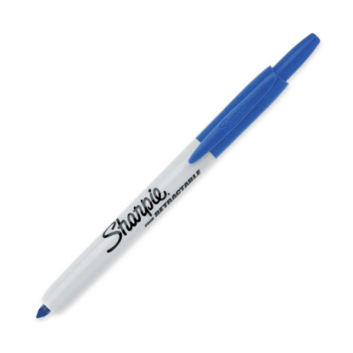 Bút lông dầu ngòi bấm vẽ đa chất liệu Sharpie Retractable Fine Point 0.9mm (Cây lẻ)