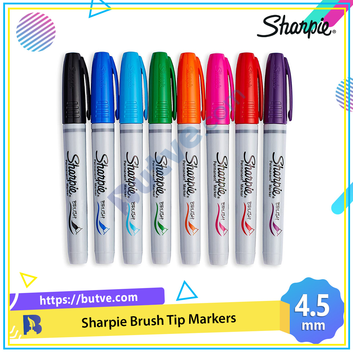Bút lông dầu Sharpie Brush Tip: Với bút lông dầu Sharpie Brush Tip, bạn sẽ có thể tạo ra những bức tranh nghệ thuật đầy màu sắc và tinh tế. Với đầu bút dạng chổi, bạn có thể linh hoạt vẽ các đường nét mềm mại hay những chi tiết tinh tế nhất. Hãy đến với sản phẩm này và khám phá tài năng hội hoạ của mình.