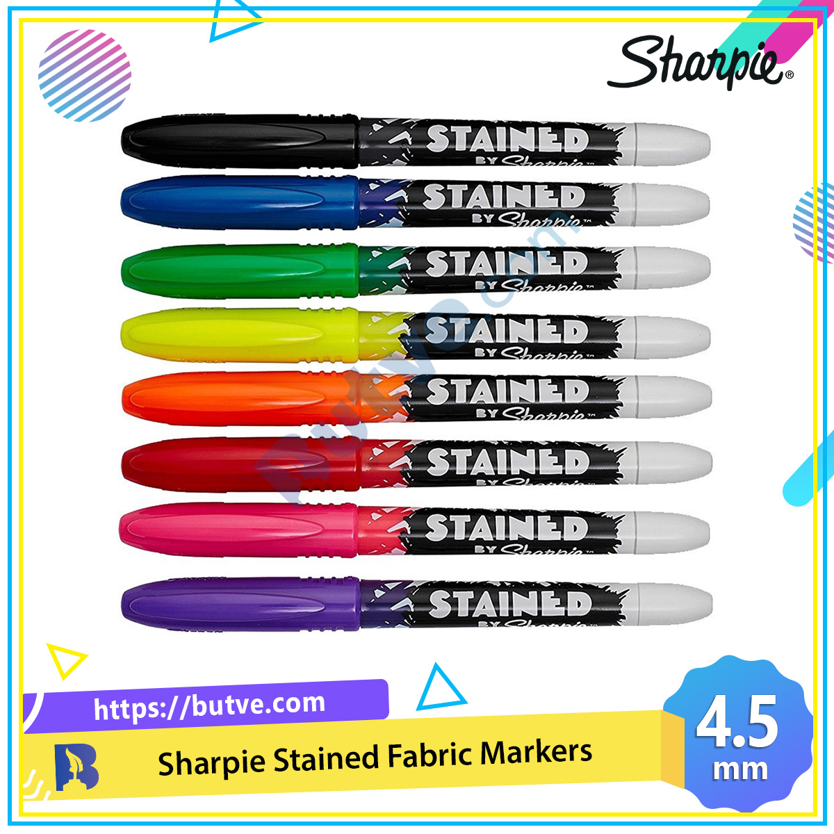 Bút lông dầu Sharpie Stained: Bút lông dầu Sharpie Stained sẽ làm cho bức tranh nghệ thuật của bạn trở nên sinh động và đầy màu sắc. Với chất lượng mực và khả năng chống thấm nước, sản phẩm này là sự lựa chọn hoàn hảo cho những tín đồ hội hoạ. Hãy khoác lên cho tác phẩm nghệ thuật của bạn một chiếc áo mới với bút lông dầu Sharpie Stained.