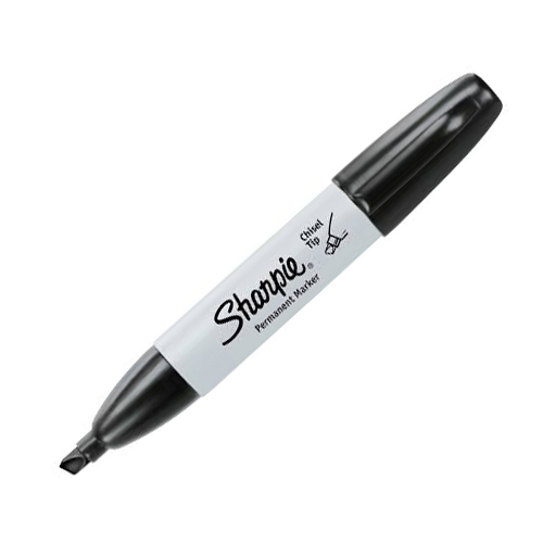 Bút lông dầu ngòi vát vẽ đa chất liệu Sharpie Chisel Tip 4.5mm (Cây lẻ)