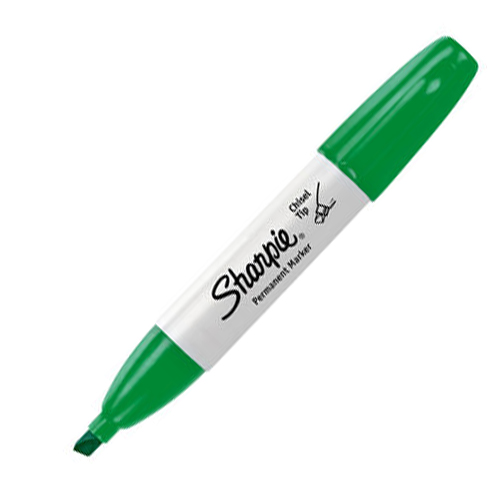 Bút lông dầu ngòi vát vẽ đa chất liệu Sharpie Chisel Tip 4.5mm (Cây lẻ)