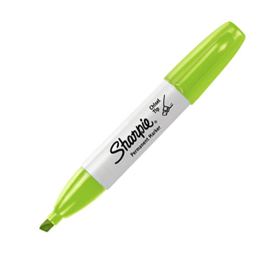 Bút lông dầu ngòi vát vẽ đa chất liệu Sharpie Chisel Tip 4.5mm (Cây lẻ)