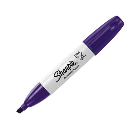 Bút lông dầu ngòi vát vẽ đa chất liệu Sharpie Chisel Tip 4.5mm (Cây lẻ)