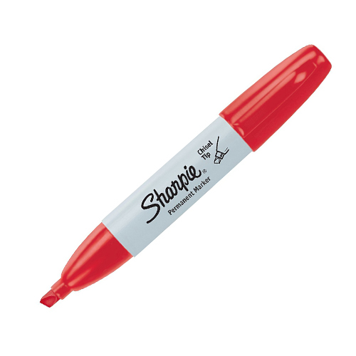 Bút lông dầu ngòi vát vẽ đa chất liệu Sharpie Chisel Tip 4.5mm (Cây lẻ)