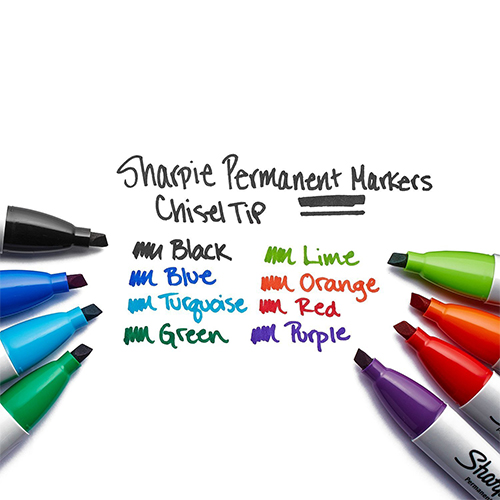 Bút lông dầu ngòi vát vẽ đa chất liệu Sharpie Chisel Tip 4.5mm (Cây lẻ)