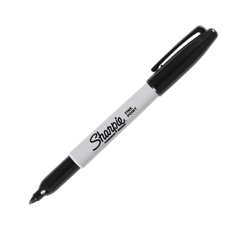 Bút lông dầu Sharpie Fine Point 0.9mm đánh dấu đa năng - Đen (Black) 30001