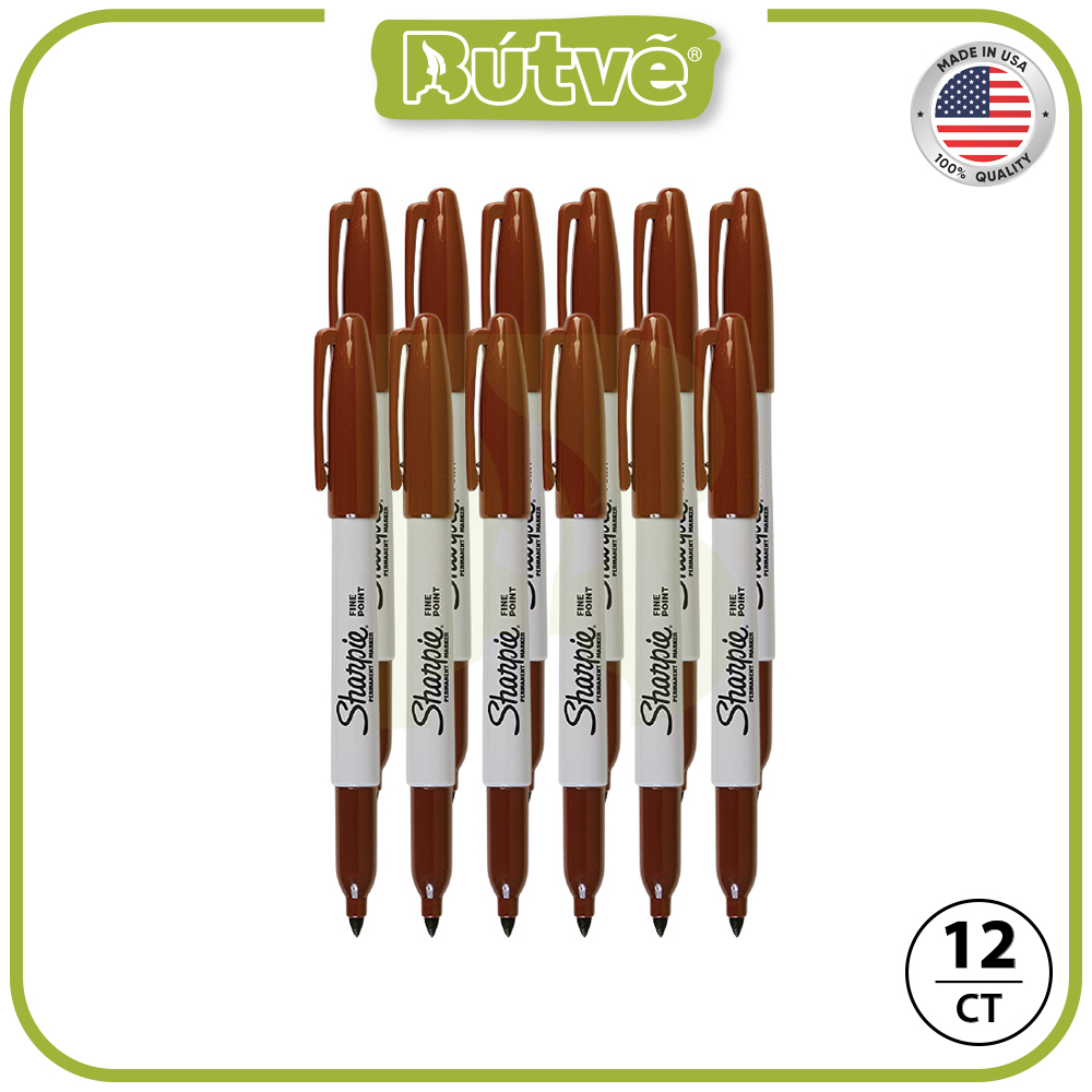 Bút lông dầu Sharpie Fine Point 0.9mm đánh dấu đa năng - Nâu (Brown)
