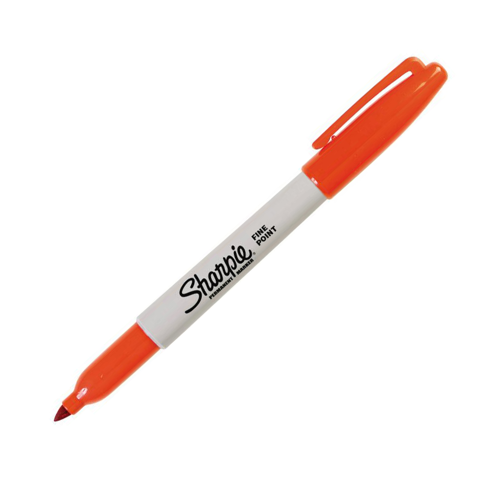 Bút lông dầu Sharpie Fine Point 0.9mm đánh dấu đa năng - Cam (Orange) 30006
