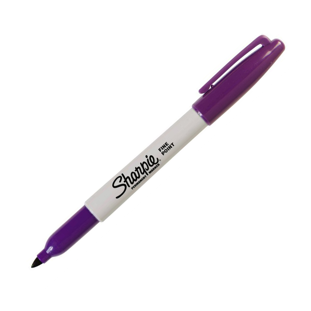 Bút lông dầu Sharpie Fine Point 0.9mm đánh dấu đa năng - Tím (Purple) 30008