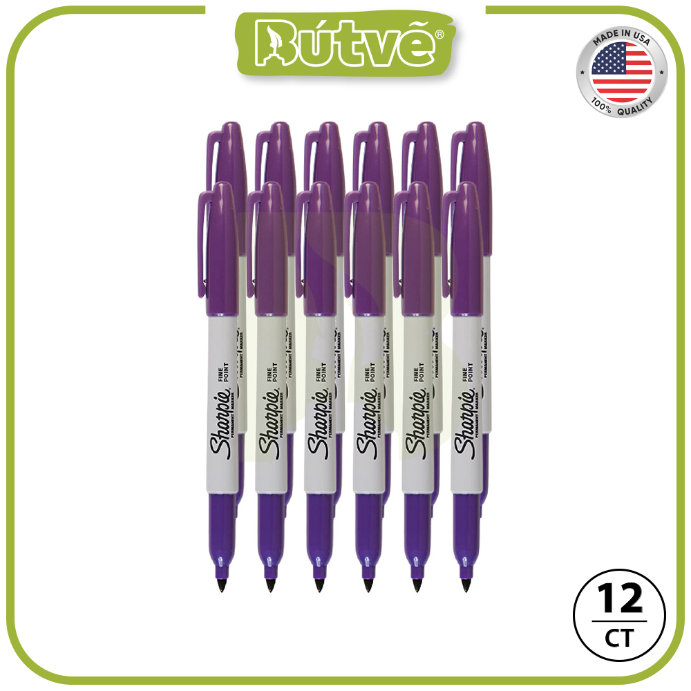Bút lông dầu Sharpie Fine Point 0.9mm đánh dấu đa năng - Tím (Purple) 30008
