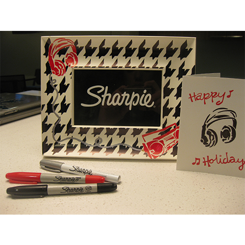 Bút lông dầu 2 đầu Sharpie Twin Tip 0.9mm/0.5mm đánh dấu đa năng - Đen (Black) 32001