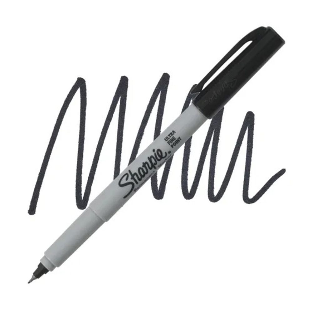 Bút lông dầu Sharpie Ultra Fine 0.5mm đánh dấu đa năng - Đen (Black) 37001