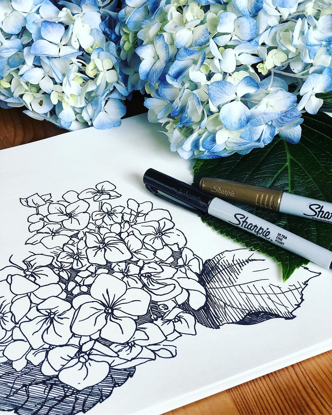 Bút lông dầu Sharpie Ultra Fine 0.5mm đánh dấu đa năng - Xanh dương (Blue) 37003