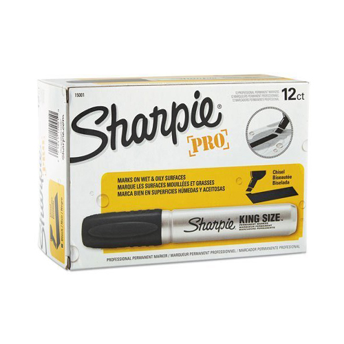 Bút lông dầu vẽ đa chất liệu Sharpie Pro King Size Chisel 6.2mm (Cây lẻ)