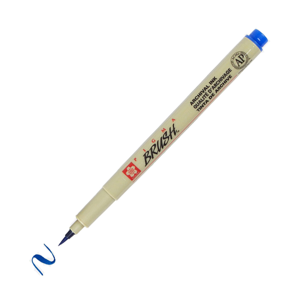 Bút lông màu vẽ không lem mực kháng nước Sakura Pigma Brush - Ngòi cọ