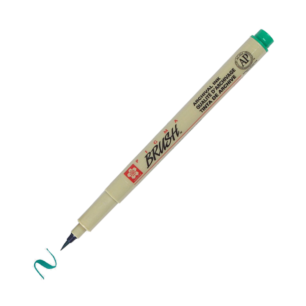 Bút lông màu vẽ không lem mực kháng nước Sakura Pigma Brush - Ngòi cọ