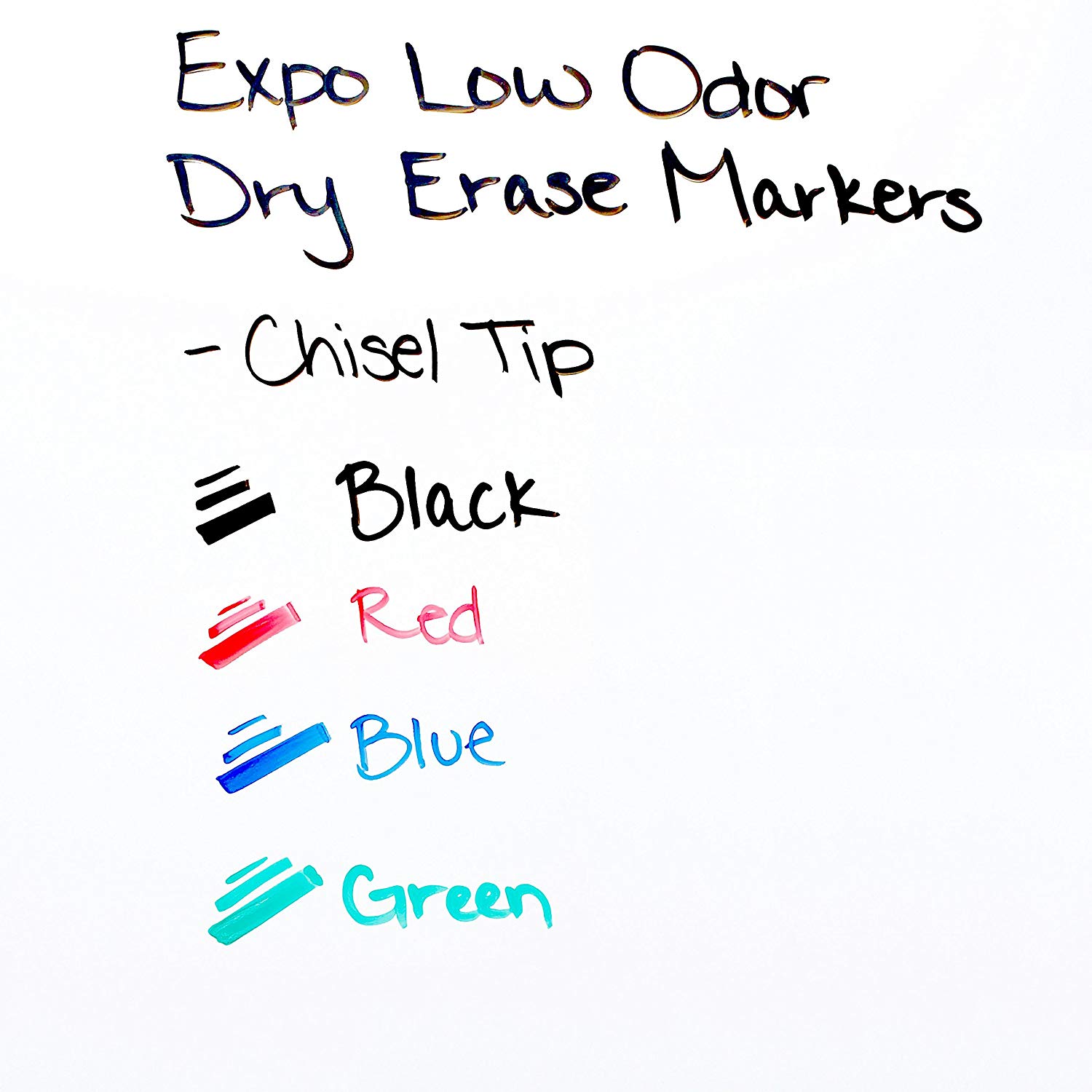 Vỉ 12 cây bút lông viết bảng không mùi Expo Low Odor Dry Erase Markers (Xóa khô)