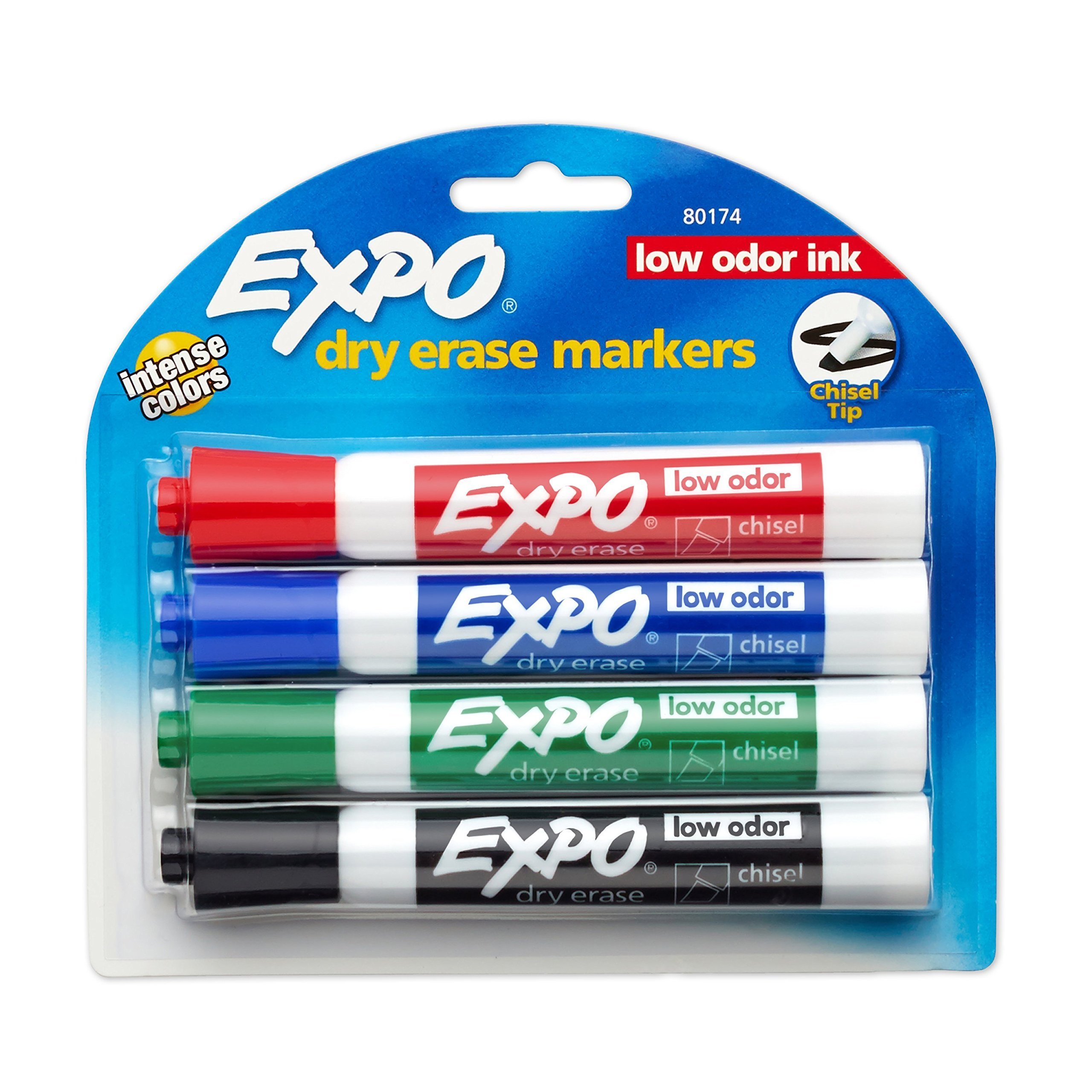 Bút lông viết bảng không mùi Expo Low Odor Erase Marker Chisel 4.5mm (Cây lẻ)