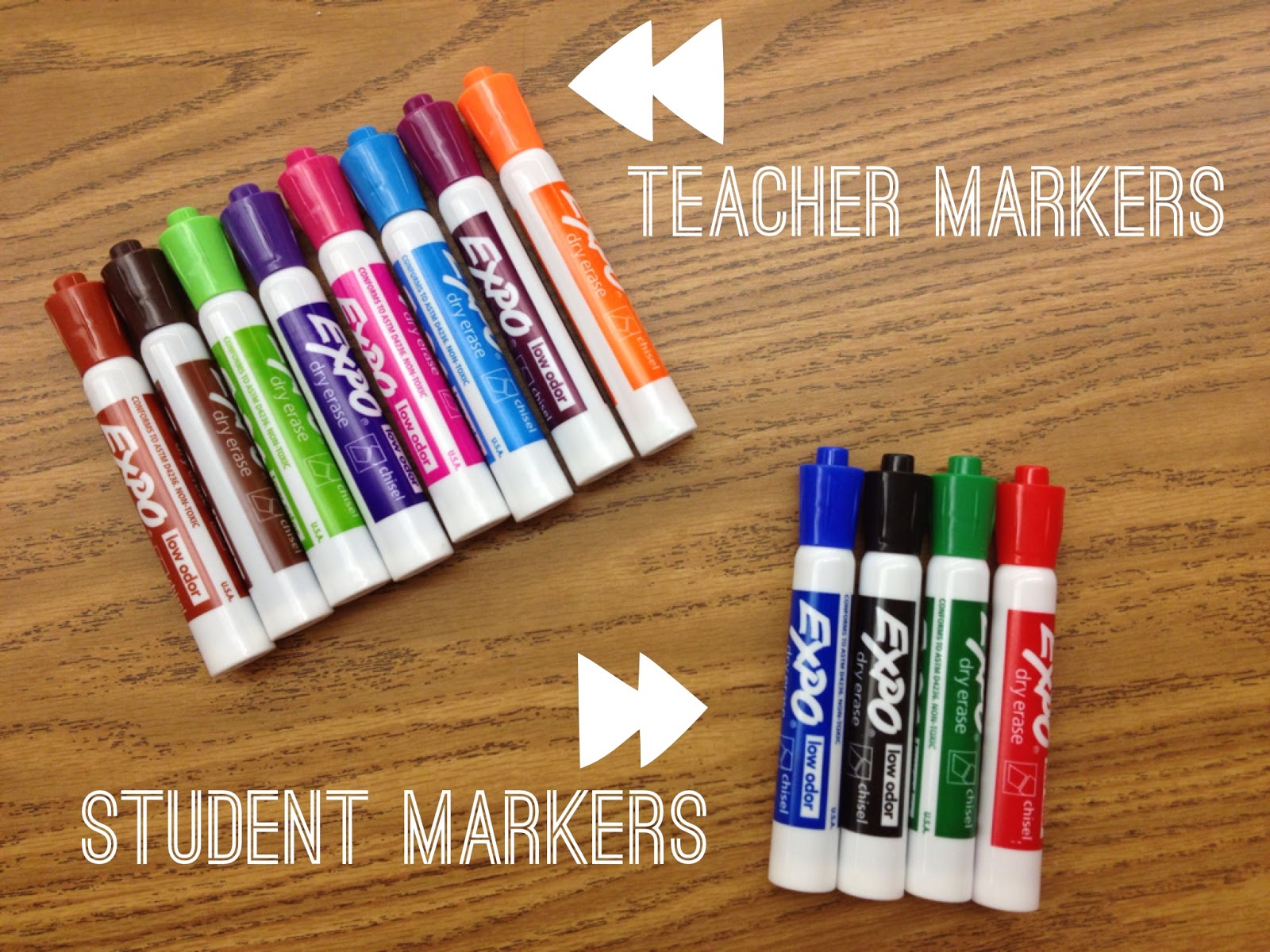 Vỉ 12 cây bút lông viết bảng không mùi Expo Low Odor Dry Erase Markers (Xóa khô)