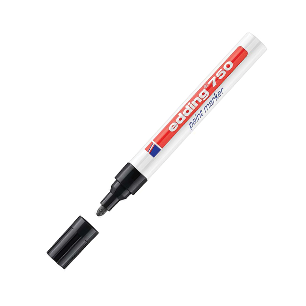 Bút sơn dầu Edding 750 Paint Marker 2-4mm đánh dấu đa năng - Màu Đen (Black)