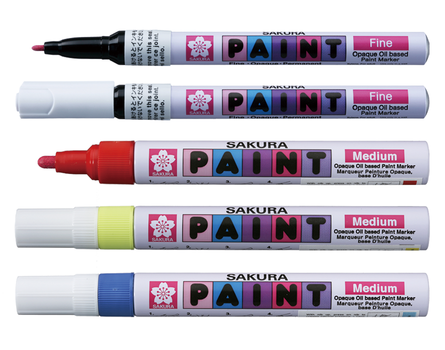 Bút sơn dầu đánh dấu công nghiệp Sakura Paint Marker Medium Point 2.0mm - Đỏ (Red) XPMK-B#19