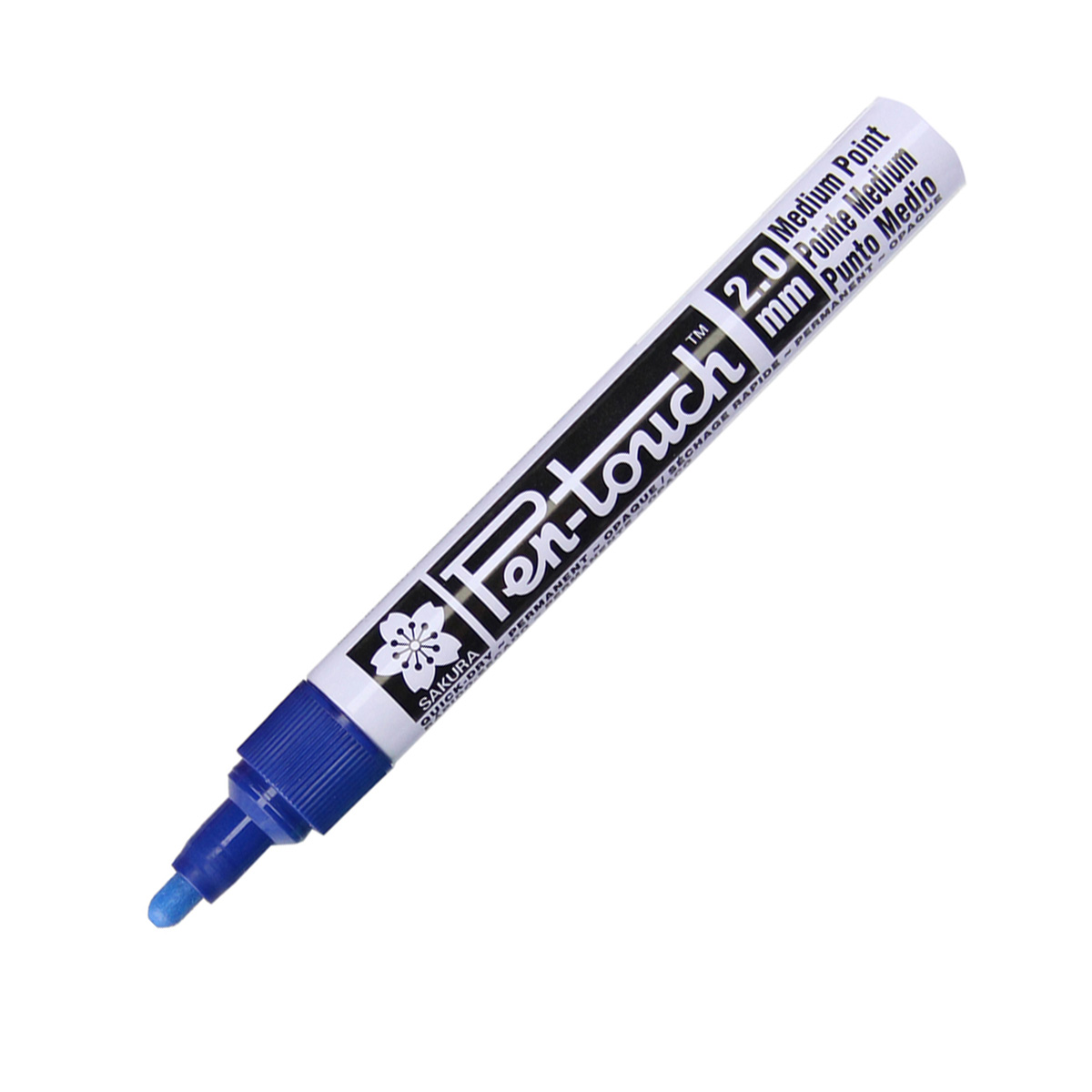 Bút sơn dầu Sakura Pentouch Medium Point 2.0mm đánh dấu đa năng - Xanh dương (Blue) XPFKA#36
