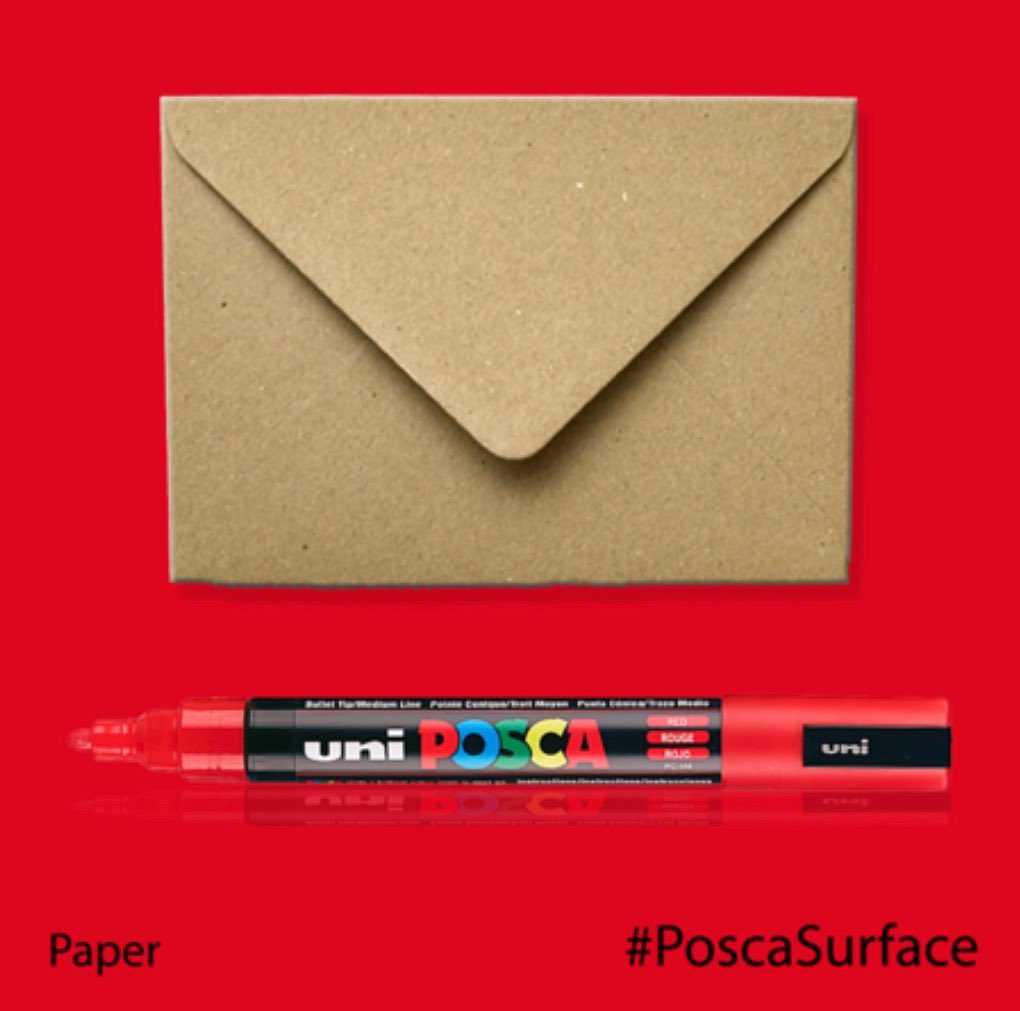 Bút sơn nước vẽ đa chất liệu ngòi vát Uni Posca PC-8K chính hãng ngòi 8.0mm (Cây lẻ)