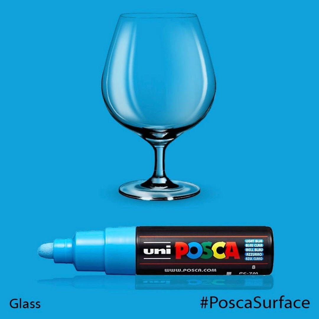 Bút sơn nước vẽ đa chất liệu ngòi vát Uni Posca PC-8K chính hãng ngòi 8.0mm (Cây lẻ)