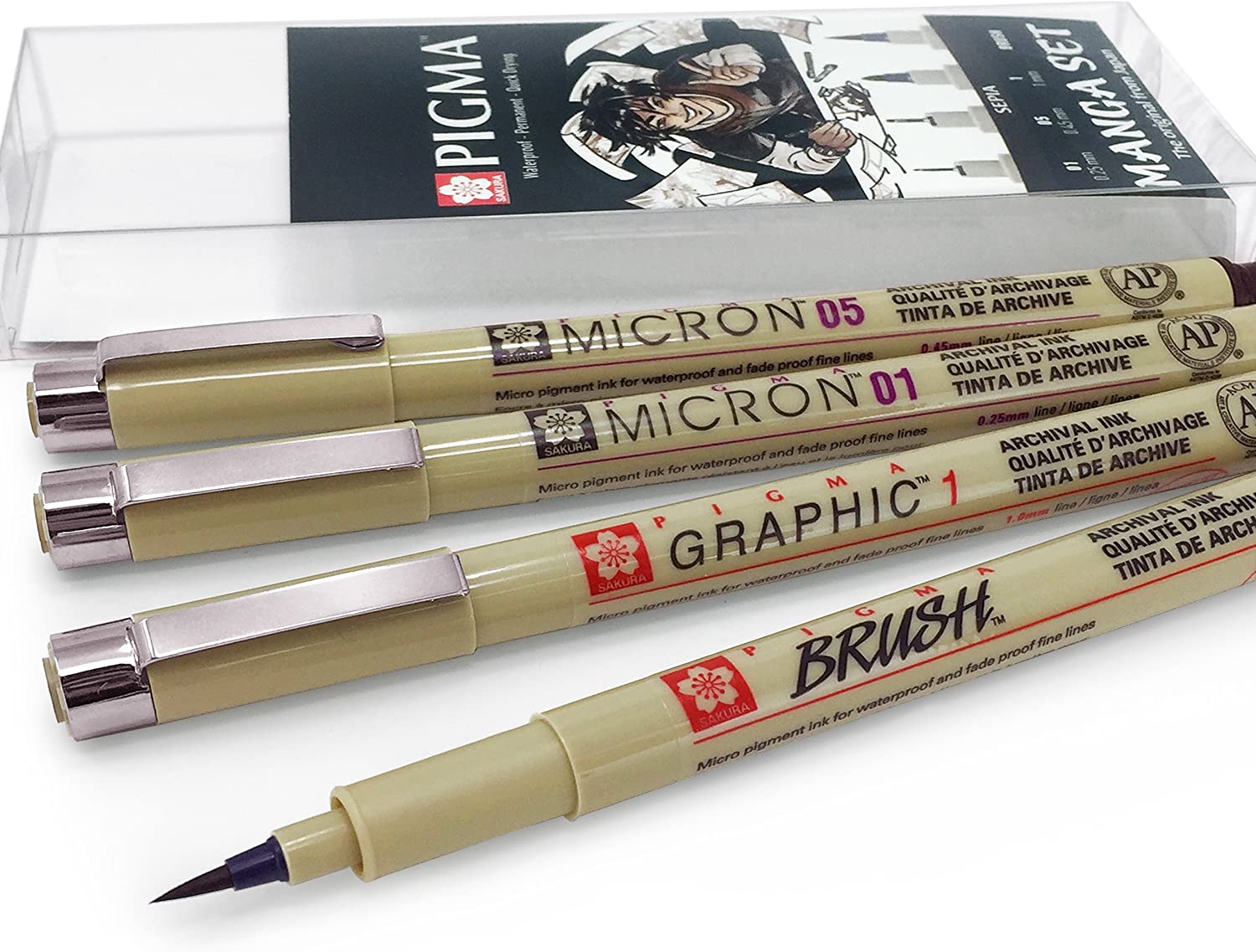Bút vẽ đồ họa mực không lem Sakura Pigma Graphic – Màu Black