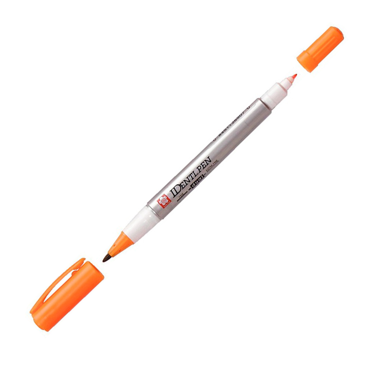 Bút lông dầu 2 ngòi Sakura Identi Pen 0.4mm / 1.0mm đánh dấu đa năng - Cam (Orange) XYK-T#5