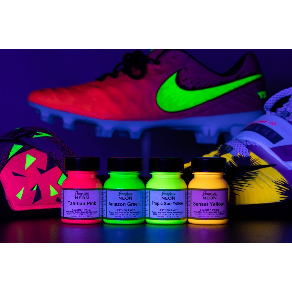 Màu acrylic vẽ lên da, vải Angelus Leather Paint (Neon) – 118ml (4Oz)