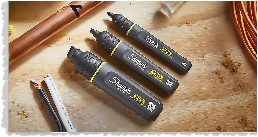 Bút lông đánh dấu công nghiệp Sharpie Pro Chisel - Đen (Black)
